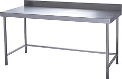  Parry Vollständig geschweißter Wandtisch aus Edelstahl 1200 x 600 mm 