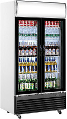  Saro Getränkekühlschrank Werbetafel - 2-türig GTK 800 