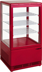  Saro Mini-Umluftkühlvitrine SC 70 rot 