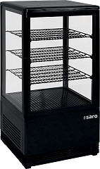  Saro Mini-Umluftkühlvitrine SC 70 schwarz 