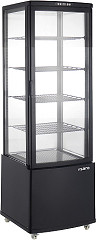 Saro K&uuml;hvitrine, schwarz  Modell LEO AV 