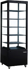  Saro K&uuml;hlvitrine, schwarz  Modell LENN 