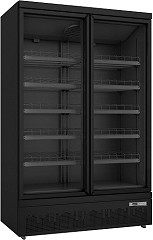  Saro K&uuml;hlschrank mit 2 Glast&uuml;ren,  Modell GTK 1000 PRO - schwarz 