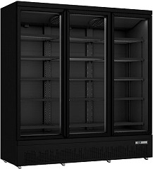  Saro K&uuml;hlschrank mit 3 Glast&uuml;ren,  Modell GTK 1530 S PRO - schwarz 