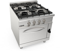  Saro Gasherd + Gasofen 4 Brenner  Modell LQ / CUG4NG 