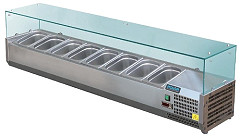 Polar Serie G Aufsatzk&uuml;hlvitrine f&uuml;r 8x GN1/3 