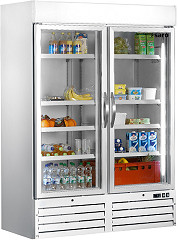  Saro Kühlschrank mit Glastür, 2-türig - weiß G 920 
