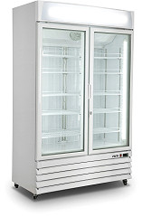  Saro Kühlschrank mit 2 Glastüren, weiß, Modell G 885 