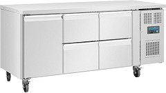  Polar U-Serie Kühlschrank mit einer Tür und 4 Schubladen 358 Ltr. 