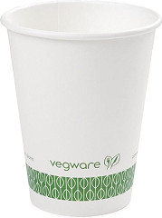  Vegware kompostierbare Heißgetränkebecher 34cl Weiß 