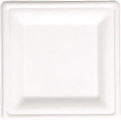  Fiesta Green kompostierbare Teller aus Bagasse quadratisch 26,1cm (50 St&uuml;ck) 
