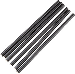  Fiesta Compostable kompostierbare einzeln verpackte Papierstrohhalme 14cm schwarz (250 St&uuml;ck) 