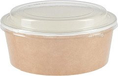  Colpac Recycelbare Einweg Salat Schalen mit Deckel Gro&szlig; 1300ml ( 150er Pack) (150 St&uuml;ck) 