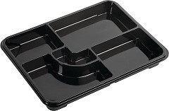  Gastronoble Recycelbare Bento-Boxen von Faerch nur Basis 263 x 201 mm (90 Stück) 