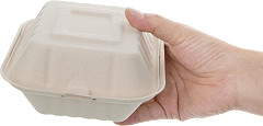  Fiesta Green kompostierbare Burgerboxen aus Bagasse 15,2cm (500 St&uuml;ck) 