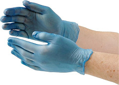  Vogue Vinylhandschuhe Blau puderfrei 