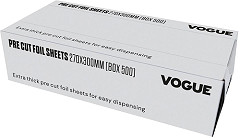  Vogue Alufolie Blätter zugeschnitten 270x300mm (500 Stück) 