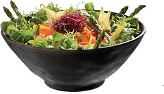  APS Marone runde Schale schwarz 24cm 
