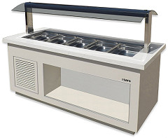  Saro Salatbar f&uuml;r 3x 1/1 GN,  Modell PREMIUM LINE SB-K130 wei&szlig; 
