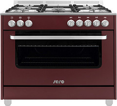  Saro Multifunktionsherd Gas/Elektro  Modell TS95C61LVI bordeaux 