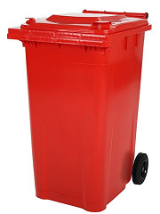  Saro 2 Rad Müllgroßbehälter 80 Liter -rot- MGB80RO 