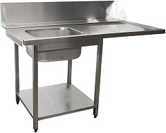  Saro Zulauftisch Sp&uuml;lmaschine links, 1600mm 