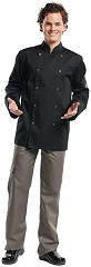  Chaud Devant Hilton Poco Kochjacke lange &Auml;rmel schwarz 