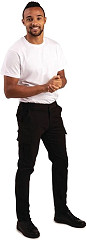  Gastronoble Stretch Slim Cargo Hose Schwarz 