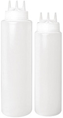  Vogue transparente Quetschflasche mit 3 Spritzdüsen 68cl 