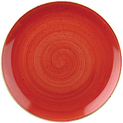  Churchill Stonecast, runder Coup&eacute;-Teller, Beerenrot, 217 mm, (12 St&uuml;ck) 