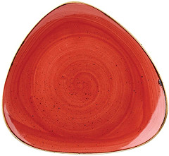  Churchill Stonecast Dreieckiger Teller, Beerenrot, 229 mm, (12 St&uuml;ck) 