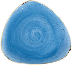  Churchill Stonecast Dreieckiger Teller, Kornblumenblau, 311 mm, (6 St&uuml;ck) 