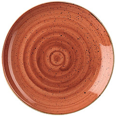  Churchill Stonecast, runder Coupe-Teller, gew&uuml;rztes Orange, 165 mm, (12 St&uuml;ck) 