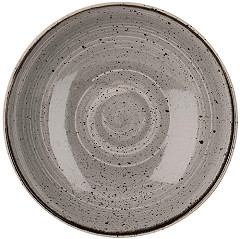  Churchill Stonecast, runde Coupe-Sch&uuml;ssel, Pfefferkorngrau, 184 mm, (12 St&uuml;ck) 