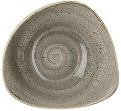  Churchill Stonecast Dreieckige Sch&uuml;ssel, Pfefferkorngrau, 235 mm (12 St&uuml;ck) 
