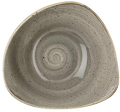  Churchill Stonecast Dreieckige Sch&uuml;ssel, Pfefferkorngrau, 250 mm (12 St&uuml;ck) 