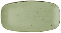 Churchill Stonecast Salbeigr&uuml;n Chefs' L&auml;nglicher Teller 355mm (6 St&uuml;ck) 