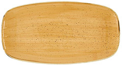  Churchill Stonecast Tangerine K&uuml,chenchefs' L&auml,nglicher Teller Nr. 4 (355 x 189mm) (6 St&uuml,ck) 