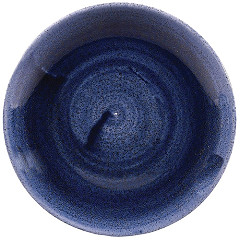  Churchill Stonecast Patina Coup&eacute;-Platten, Kobalt, 165 mm (12 St&uuml;ck) 