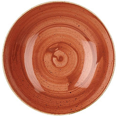  Churchill Stonecast, runde Coupe-Sch&uuml;ssel, gew&uuml;rztes Orange, 182 mm, (12 St&uuml;ck) 