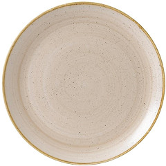  Churchill Stonecast, runder Coupe-Teller, Muskatcreme, 324 mm, (6 St&uuml;ck) 
