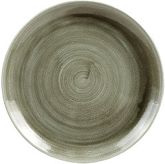  Churchill Stonecast Patina Antike, runde Coupe-Teller, Gr&uuml;n, 260 mm (12 St&uuml;ck) 