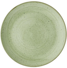  Churchill Stonecast Salbeigr&uuml;ne Coupe Teller 228mm (12 St&uuml;ck) 