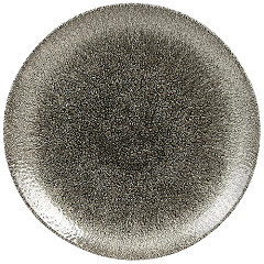  Churchill Studio Prints Raku-Coup&eacute;-Teller, Quarzschwarz, 217 mm, (12 St&uuml;ck) 
