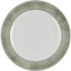  Churchill Bamboo Ceramic Spinwash Alpine Teller mit Fu&szlig;, 157 mm, (12 St&uuml;ck) 