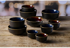  Churchill Nourish Tokyo Schwarzer Kochi-Dip-Topf, 40 x 69 mm, (12 St&uuml;ck) 