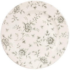  Churchill Vintage Prints Rose Chintz Profilplatten, Grau, 276 mm (6 St&uuml;ck) 
