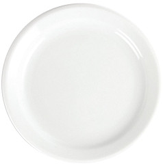  Olympia Whiteware Teller mit schmalem Rand 18cm 
