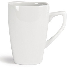  Olympia Whiteware quadratische Kaffeebecher 28,4cl 