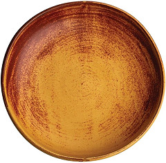  Olympia Canvas Schale mit hohem Rand siena-rost 23cm 